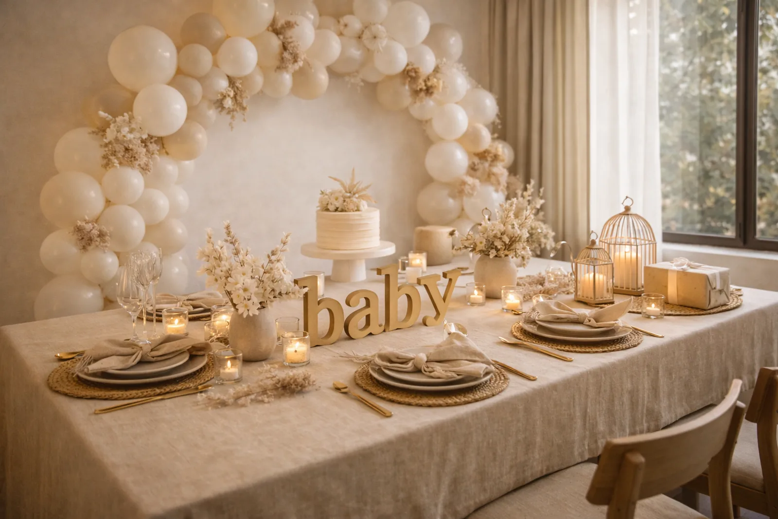 Baby Shower (Soft Gold)