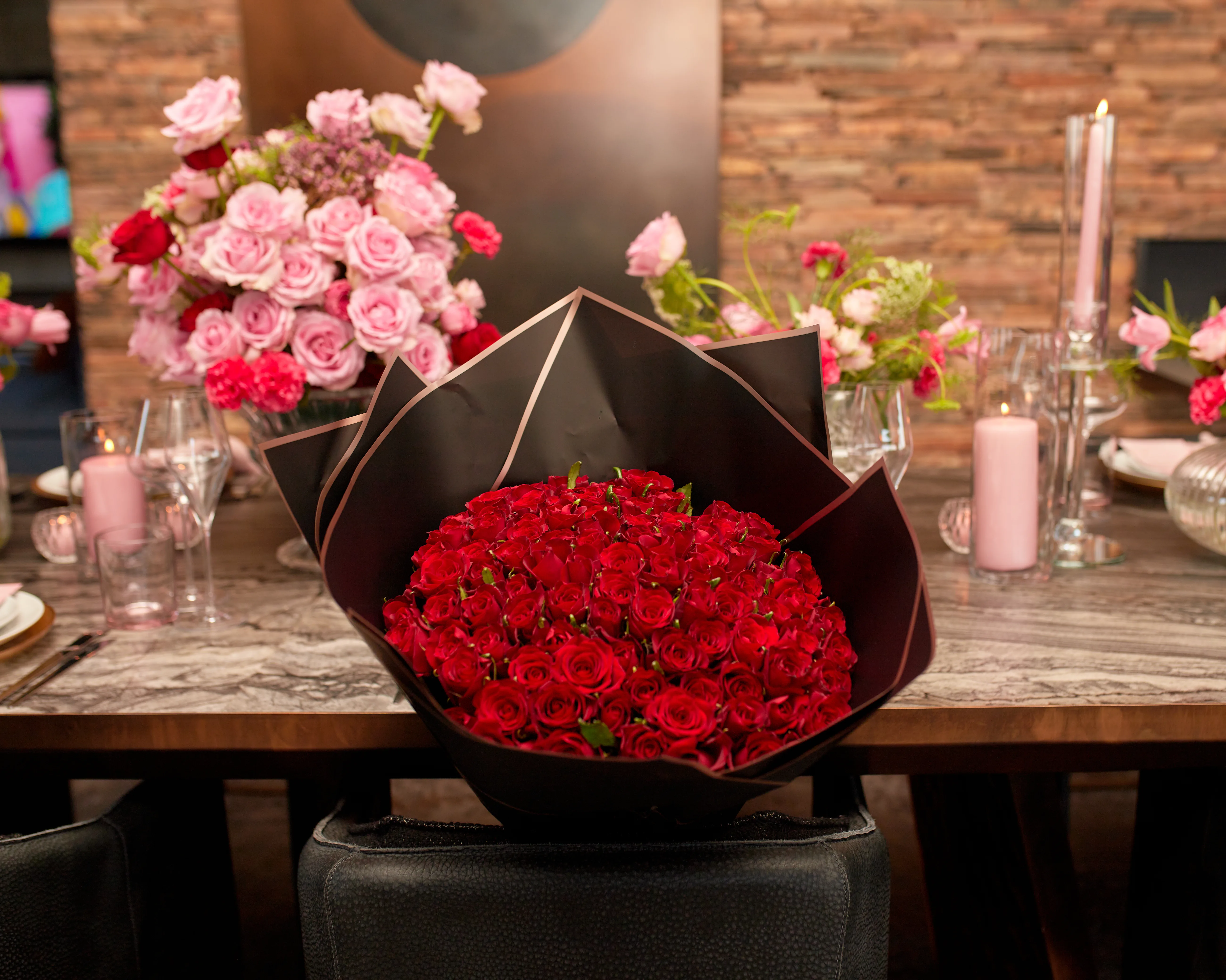 Romantic Floral Dinner Styling 5