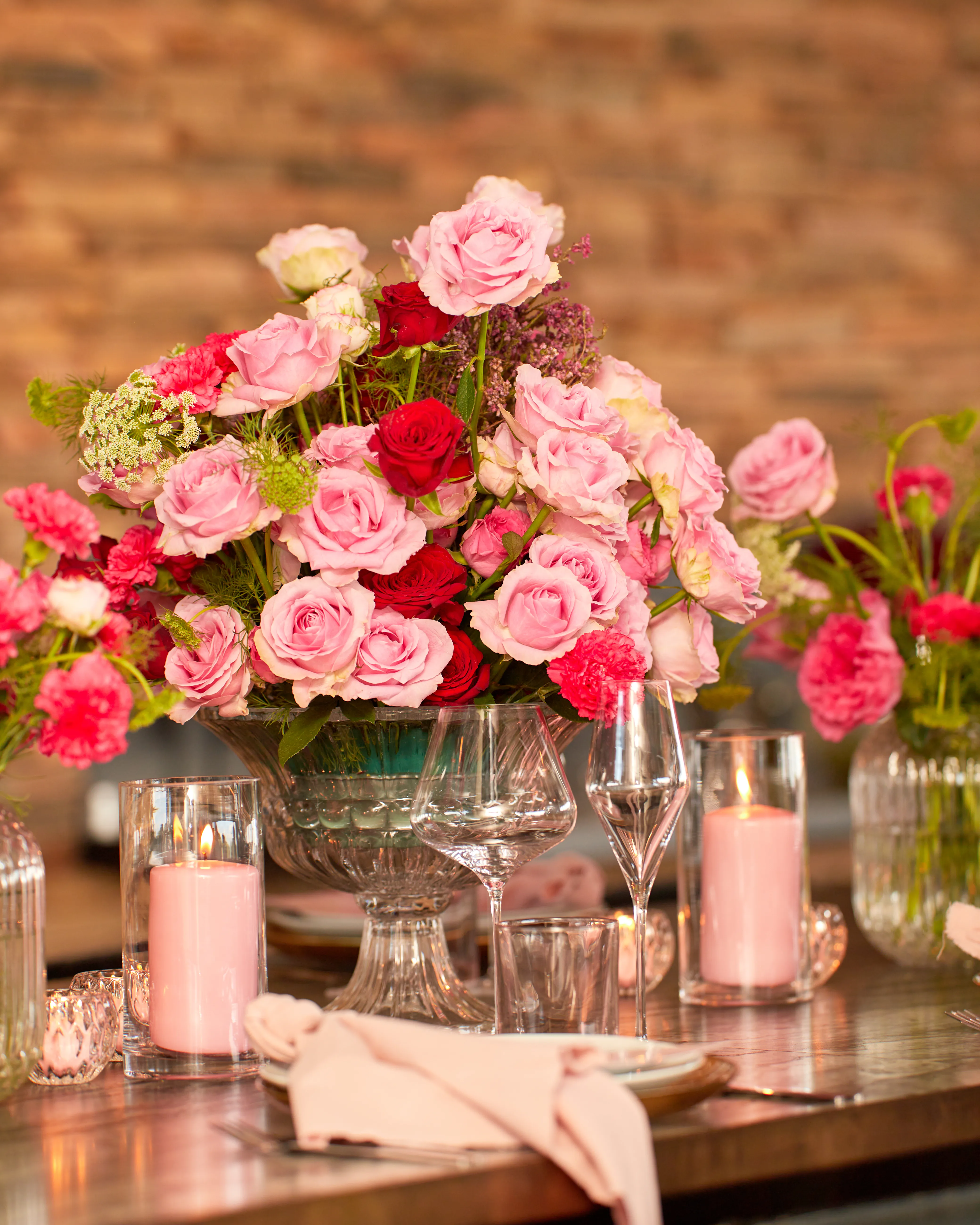 Romantic Floral Dinner Styling